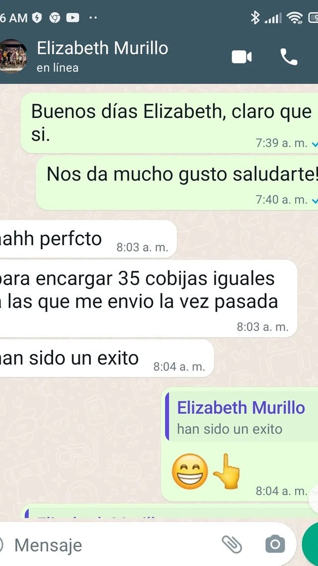 Testimonio real de clienta Manta Patriota 3