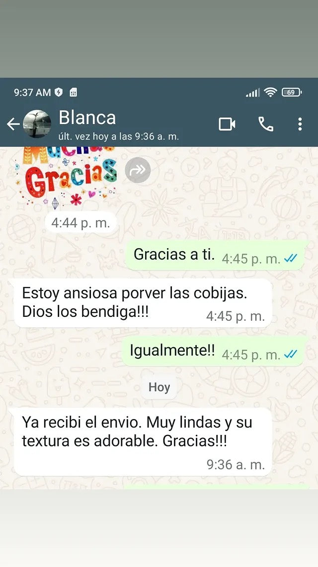 Testimonio real de clienta Manta Patriota 6